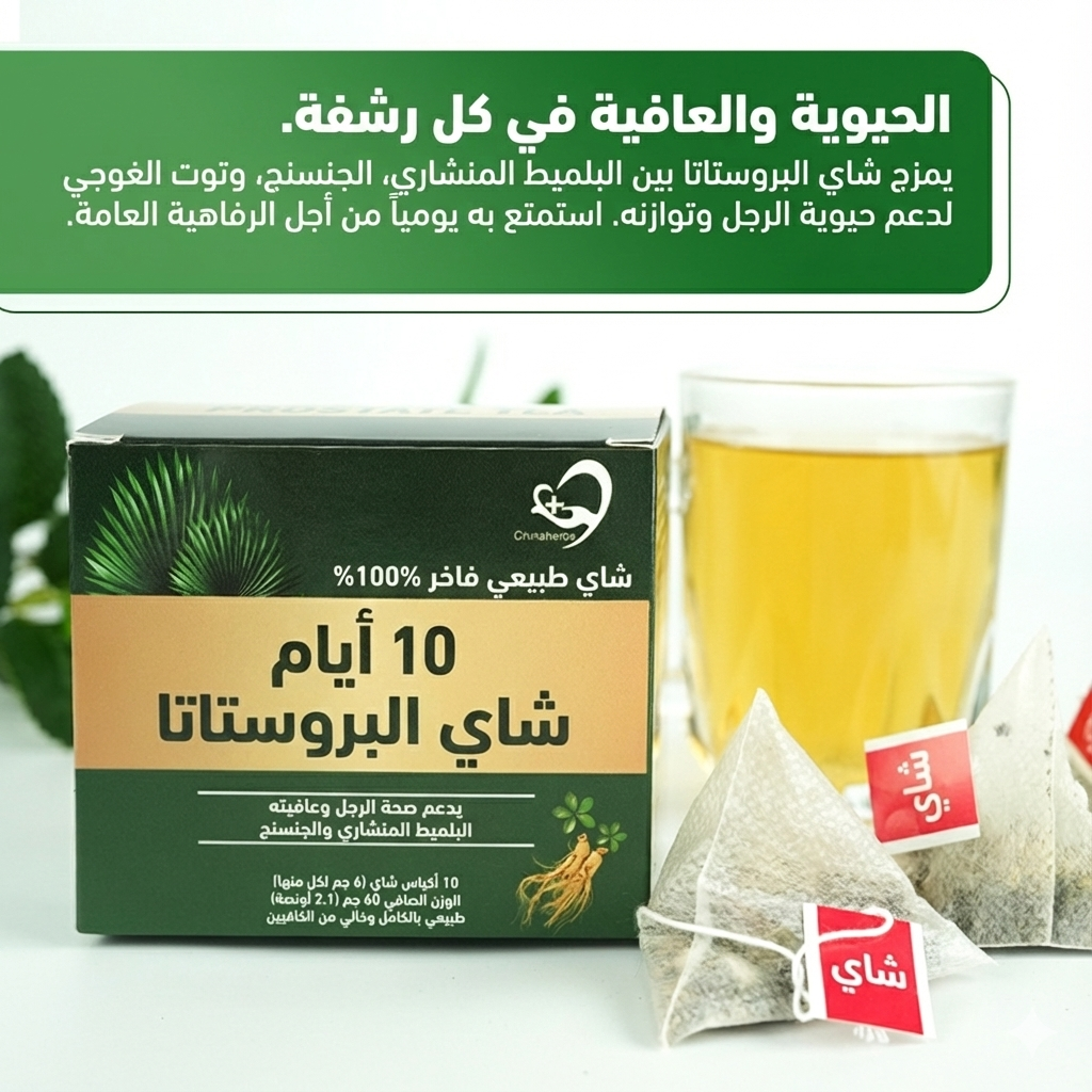 شاي البروستاتا الصحي - الحيوية والعافية في كل رشفة